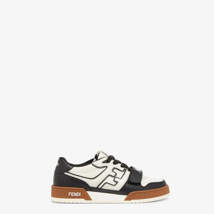 Fendi Sneakers Fendi Match Black Leather Lowtops 8211 Women