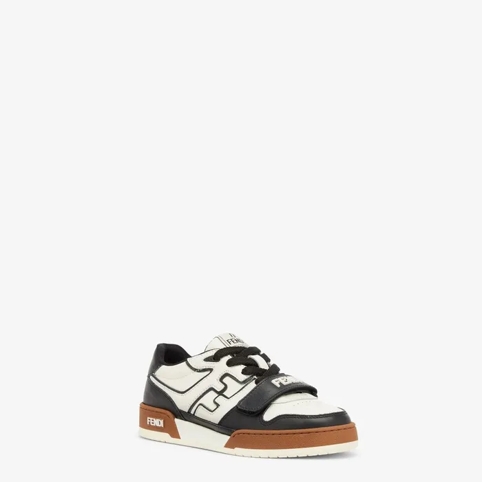 Fendi Sneakers Fendi Match Black Leather Lowtops 8211 Women