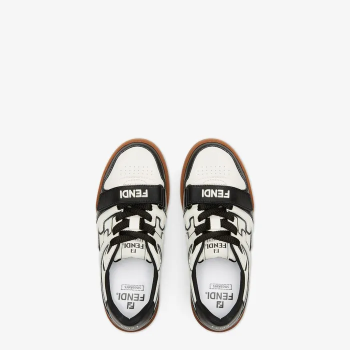 Fendi Sneakers Fendi Match Black Leather Lowtops 8211 Women