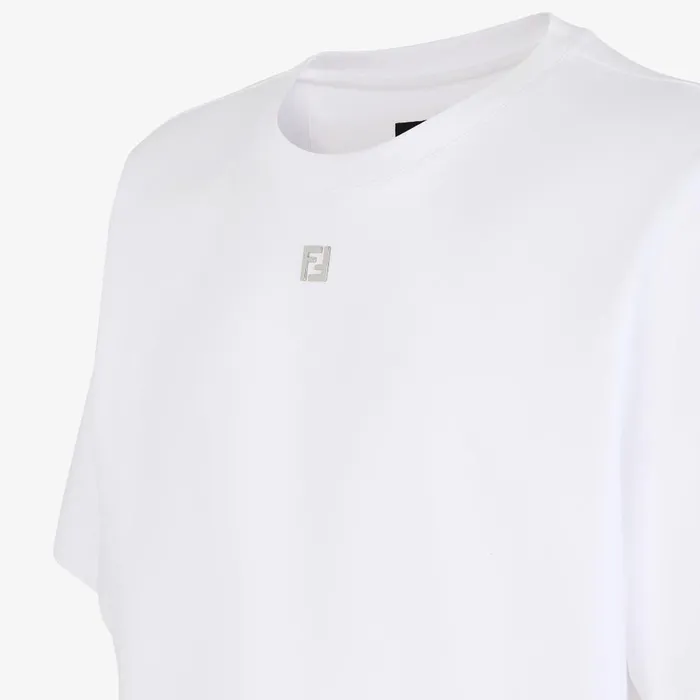 Fendi Tshirts and Polos TShirt White Cotton Tshirt 8211 Men