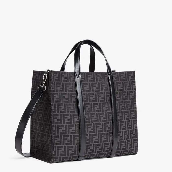 Fendi Tote Bags FF Jacquard Shopper FF Jacquard Fabric Bag 8211 Men
