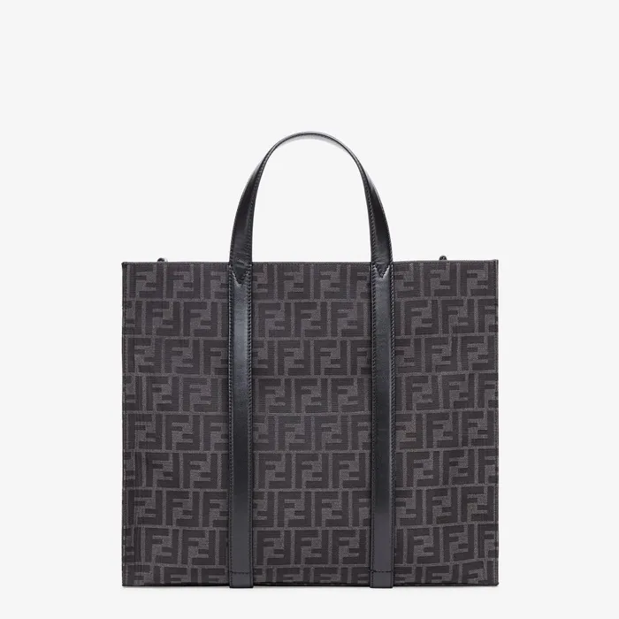 Fendi Tote Bags FF Jacquard Shopper FF Jacquard Fabric Bag 8211 Men