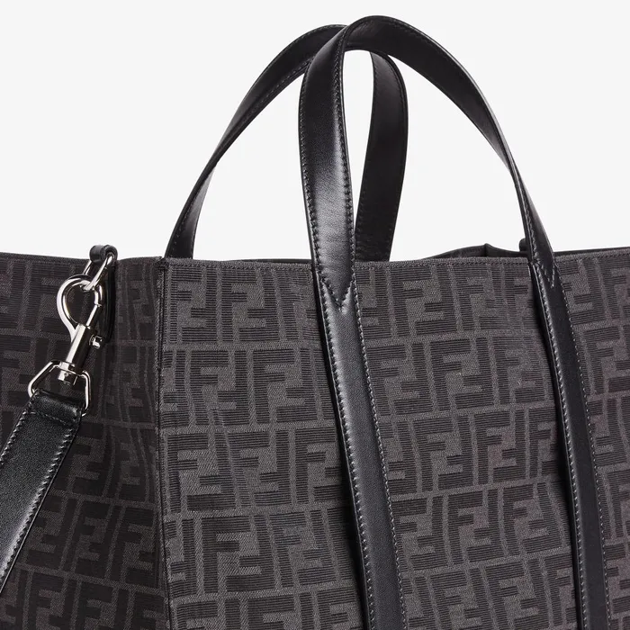 Fendi Tote Bags FF Jacquard Shopper FF Jacquard Fabric Bag 8211 Men