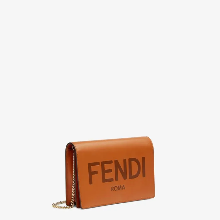 Fendi Wallets On Chain Wallet On Chain Brown Leather Minibag 8211 Women
