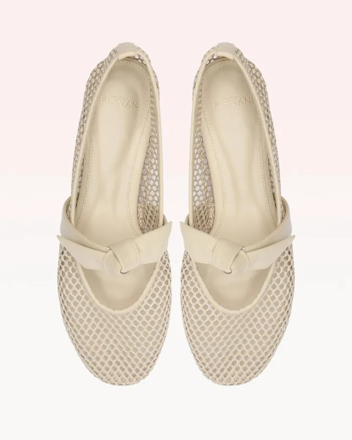 Flats Women Alexandre Birman Clarita Ballerina Mesh Dove Dove