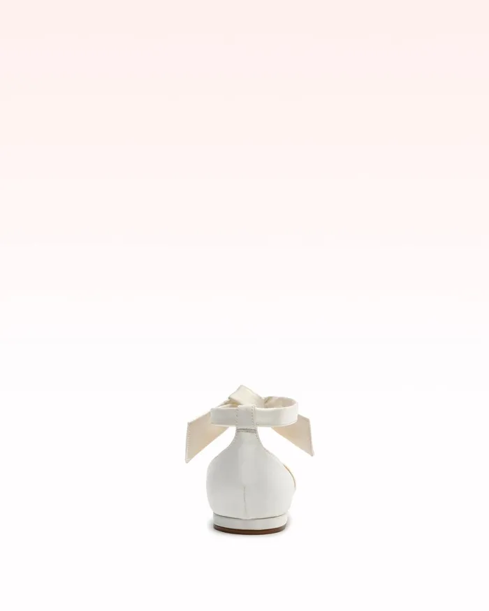 Flats Women Alexandre Birman Clarita Flat Satin White White