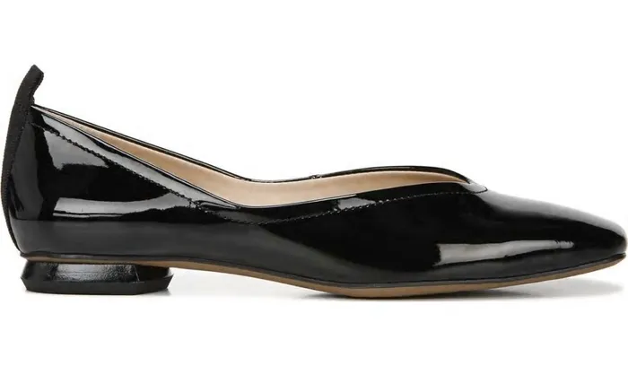 Flats Women Franco Sarto Franco Ailee Flat Black Faux Patent