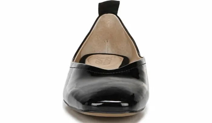 Flats Women Franco Sarto Franco Ailee Flat Black Faux Patent