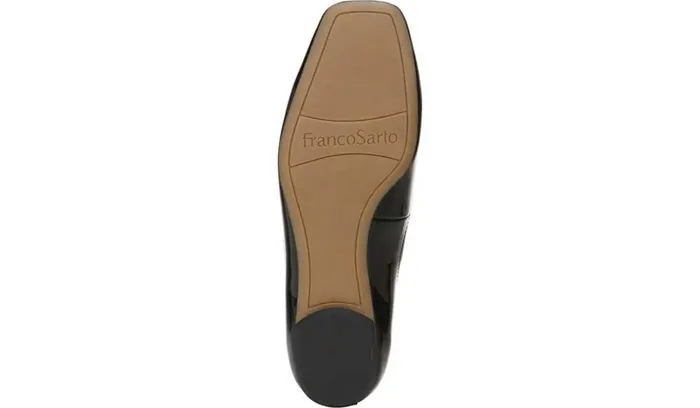 Flats Women Franco Sarto Franco Ailee Flat Black Faux Patent