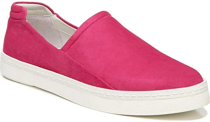 Flats Women Franco Sarto Franco Alma Slip On Sneaker Fuchsia Leather