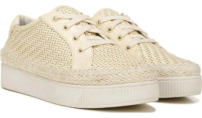 Flats Women Franco Sarto Franco Hyria Platform Sneaker Milk Woven Leather