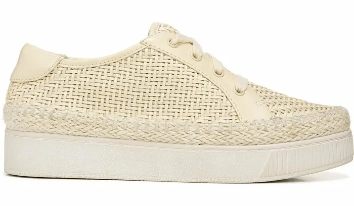 Flats Women Franco Sarto Franco Hyria Platform Sneaker Milk Woven Leather