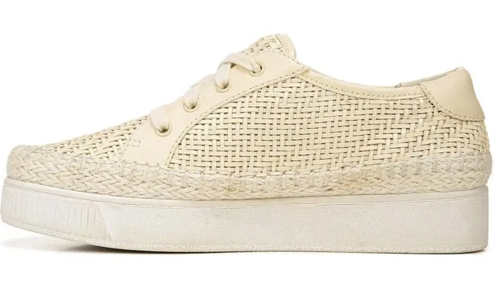 Flats Women Franco Sarto Franco Hyria Platform Sneaker Milk Woven Leather