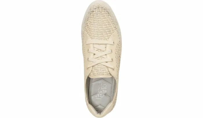 Flats Women Franco Sarto Franco Hyria Platform Sneaker Milk Woven Leather