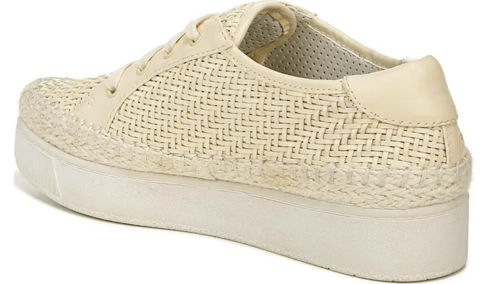 Flats Women Franco Sarto Franco Hyria Platform Sneaker Milk Woven Leather