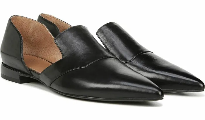 Flats Women Franco Sarto Sarto Toby D039Orsay Flat Black Leather
