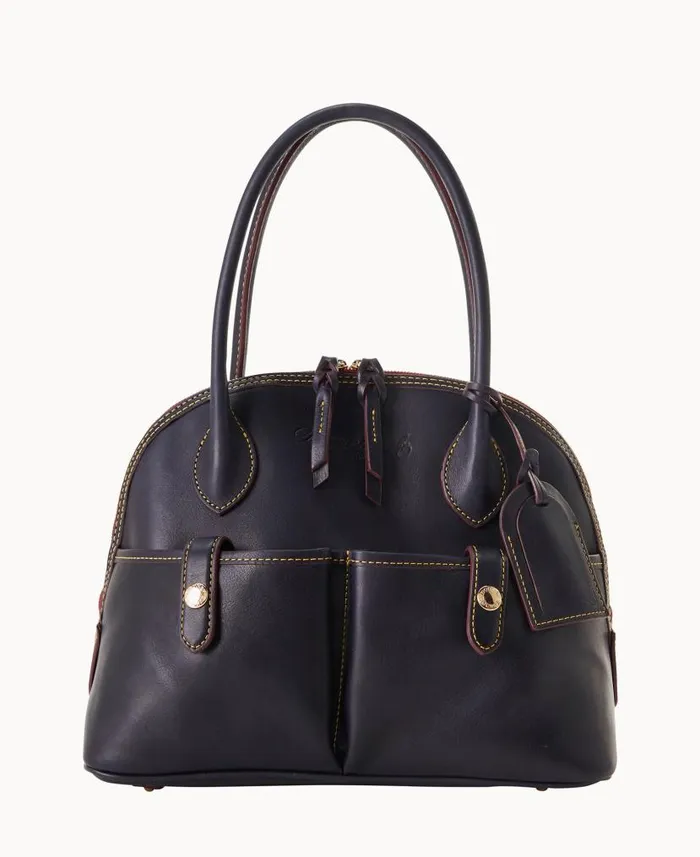 Florentine Domed Satchel Navy Woman Dooney and Bourke Satchels