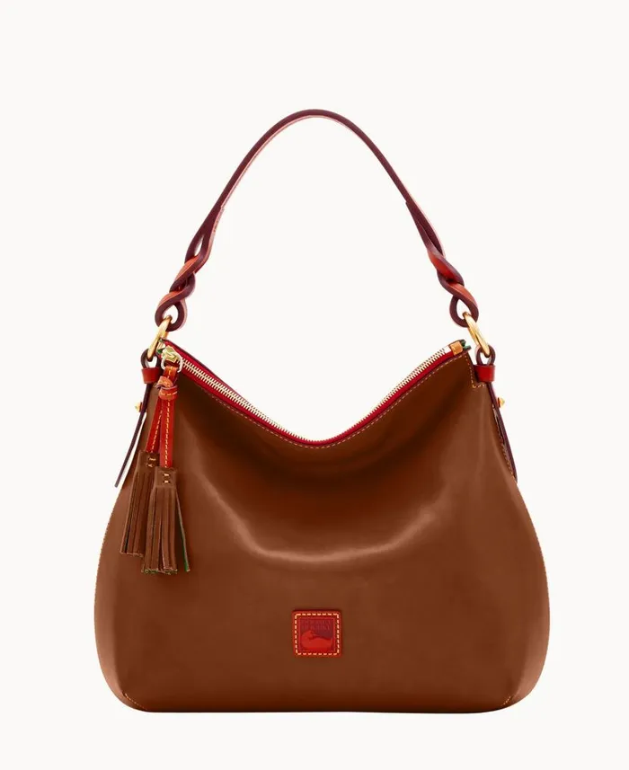 Florentine Twist Strap Hobo Chestnut Woman Dooney and Bourke Shoulder Bags