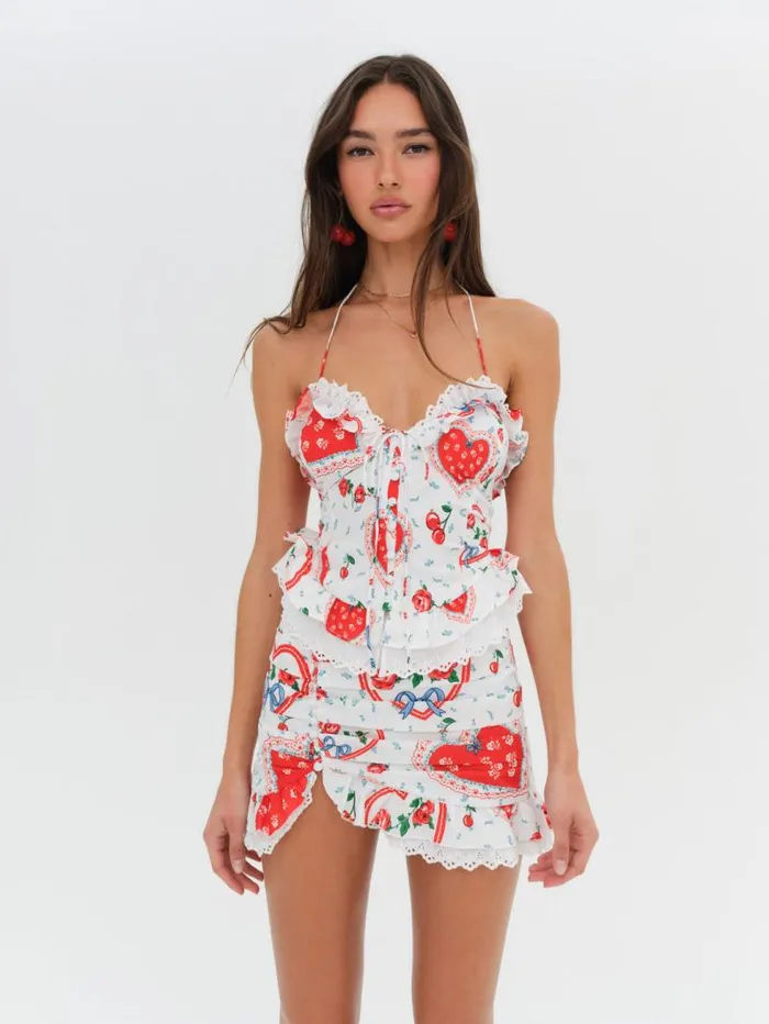 For Love and Lemons Bottoms Daisy Mae Mini Skirt White 8211 Women