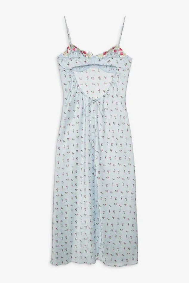 For Love and Lemons Dresses Aurelia Midi Slip Dress Blue 8211 Women For Love and Lemons Dresses Aurelia Midi Slip Dress Blue 8211 Women