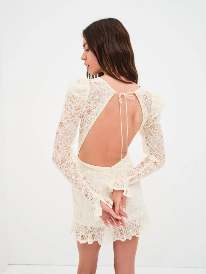 For Love and Lemons Dresses Cleo Mini Dress Ivory 8211 Women For Love and Lemons Dresses Cleo Mini Dress Ivory 8211 Women