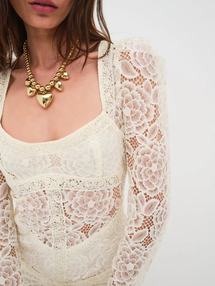 For Love and Lemons Dresses Cleo Mini Dress Ivory 8211 Women For Love and Lemons Dresses Cleo Mini Dress Ivory 8211 Women