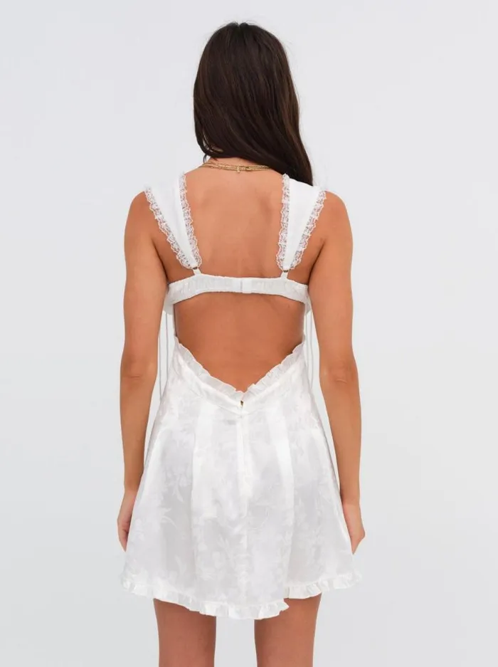 For Love and Lemons Dresses Holland Mini Dress White 8211 Women For Love and Lemons Dresses Holland Mini Dress White 8211 Women