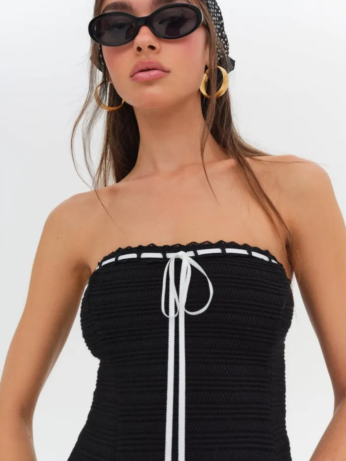 For Love and Lemons Dresses Mayfair Crochet Mini Dress Black 8211 Women For Love and Lemons Dresses Mayfair Crochet Mini Dress Black 8211 Women