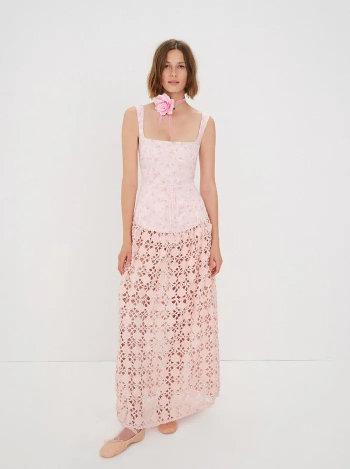 For Love and Lemons Dresses Silvia Maxi Dress Pink 8211 Women