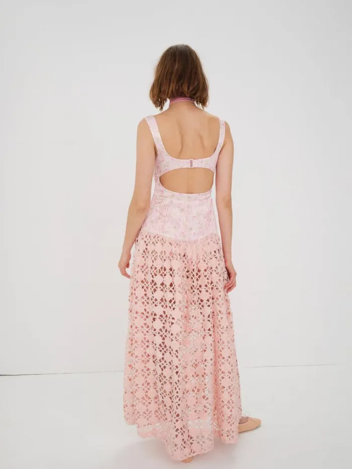 For Love and Lemons Dresses Silvia Maxi Dress Pink 8211 Women