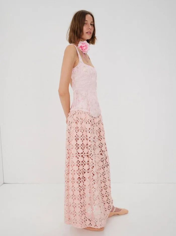 For Love and Lemons Dresses Silvia Maxi Dress Pink 8211 Women