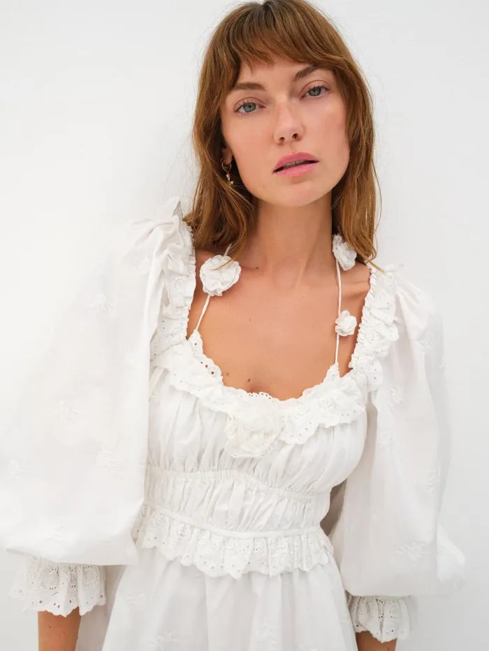 For Love and Lemons Dresses Tiana Mini Dress White 8211 Women For Love and Lemons Dresses Tiana Mini Dress White 8211 Women