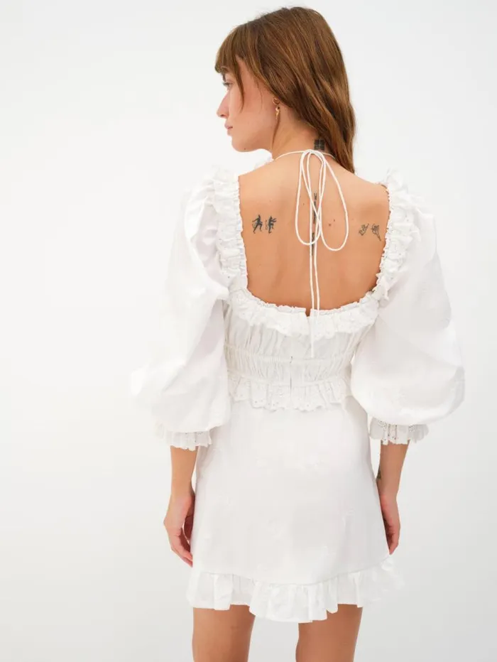 For Love and Lemons Dresses Tiana Mini Dress White 8211 Women For Love and Lemons Dresses Tiana Mini Dress White 8211 Women