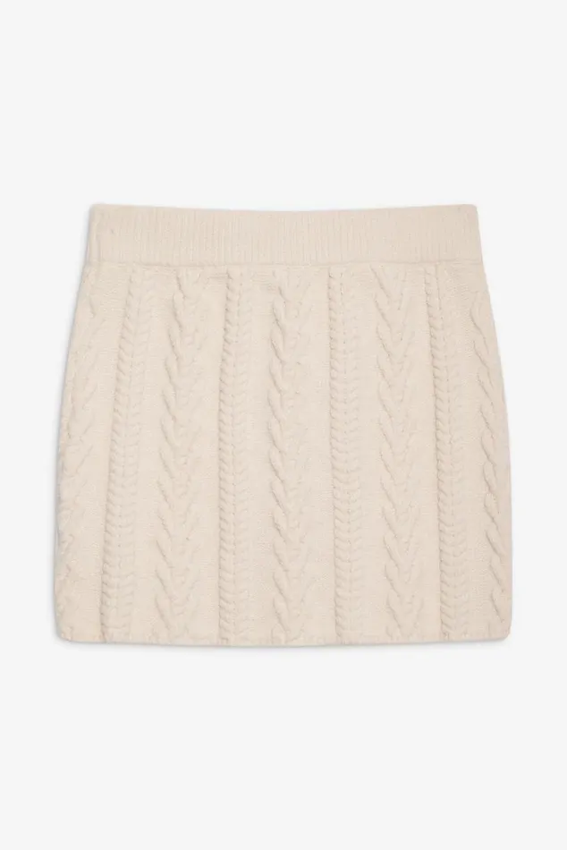 For Love and Lemons Knitwear Martina Knit Mini Skirt Ivory 8211 Women For Love and Lemons Knitwear Martina Knit Mini Skirt Ivory 8211 Women