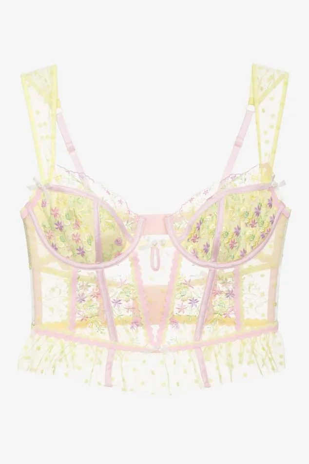 For Love and Lemons Lingerie Buttercup Bunches Bustier Yellow 8211 Women For Love and Lemons Lingerie Buttercup Bunches Bustier Yellow 8211 Women