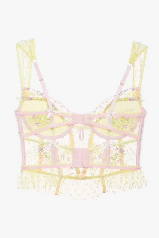 For Love and Lemons Lingerie Buttercup Bunches Bustier Yellow 8211 Women For Love and Lemons Lingerie Buttercup Bunches Bustier Yellow 8211 Women