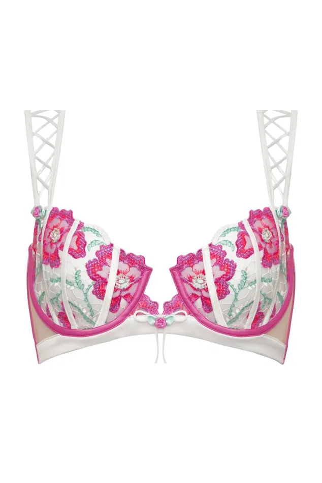 For Love and Lemons Lingerie Festival Floral Underwire Bra Pink 8211 Women