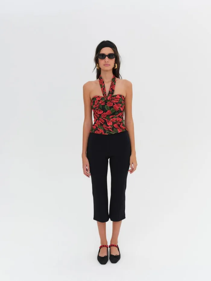 For Love and Lemons Tops Abby Strapless Top Red 8211 Women