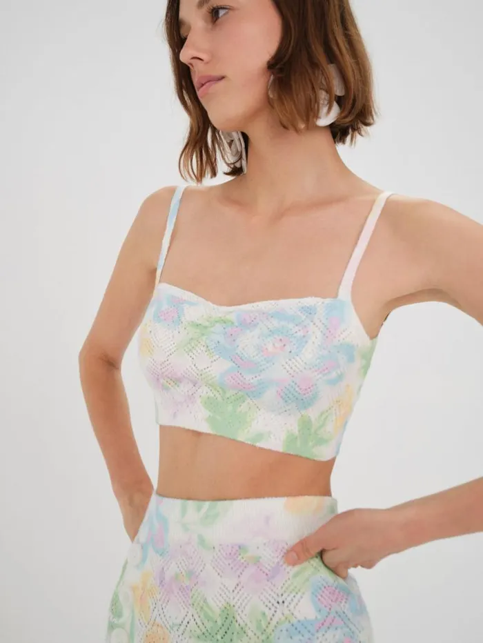 For Love and Lemons Tops Reese Crop Top Multi 8211 Women For Love and Lemons Tops Reese Crop Top Multi 8211 Women