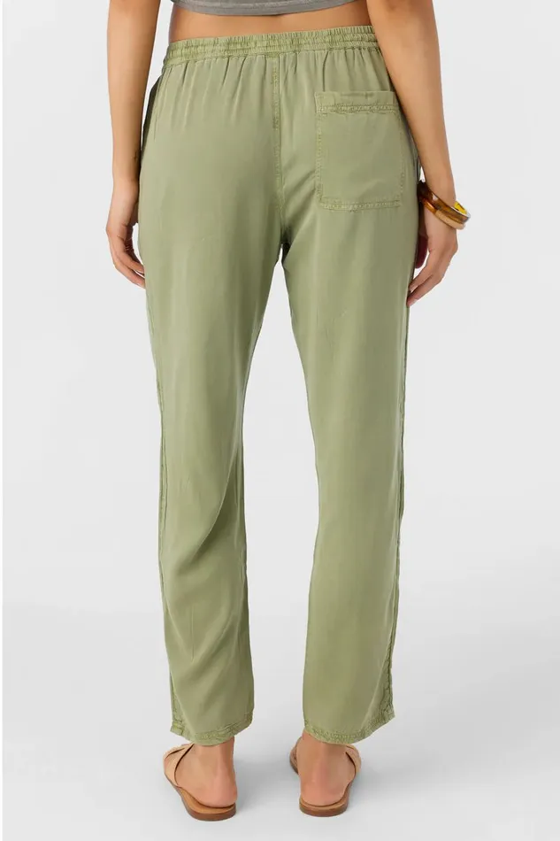 FRANCINA TWILL PANTS Oil Green Women O039NEILL Collections