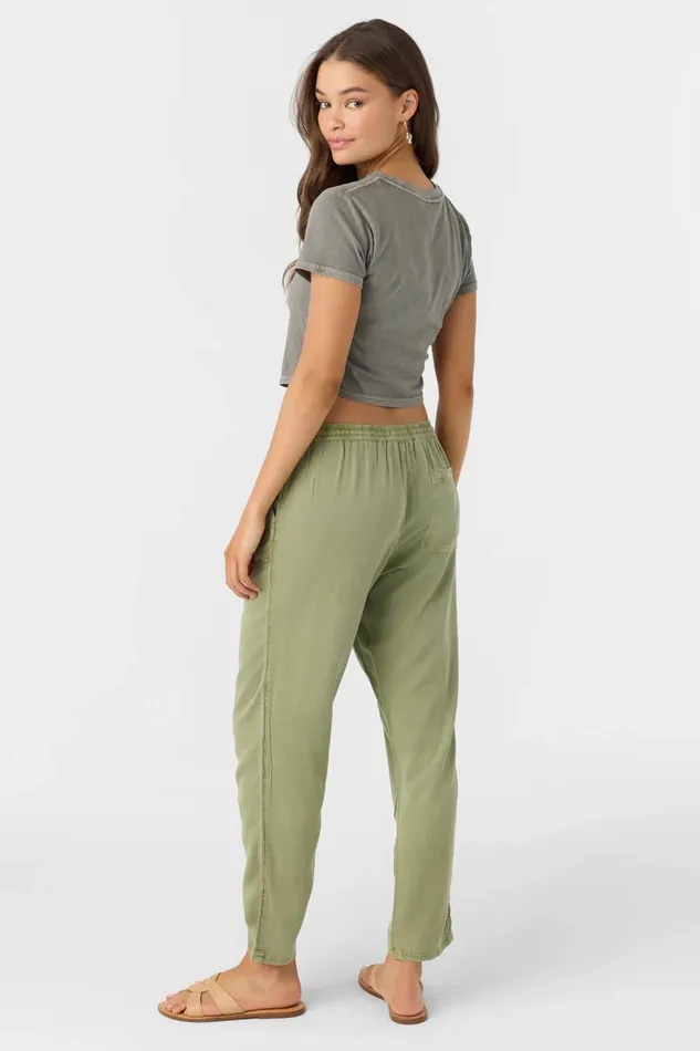 FRANCINA TWILL PANTS Oil Green Women O039NEILL Collections