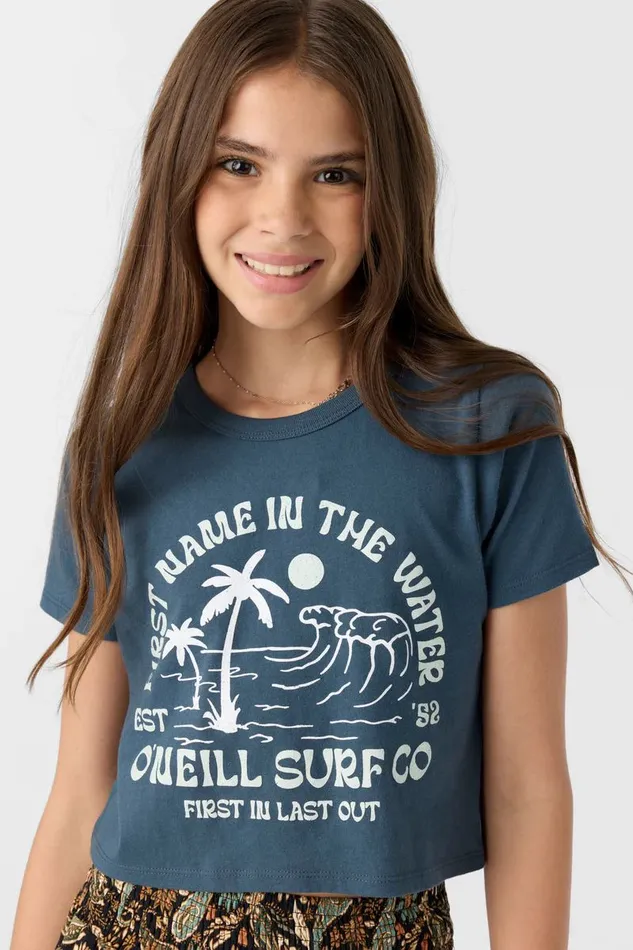 GIRL039S BEACHSIDE BLISS TEE Slate Kids O039NEILL Girl039S Clothing