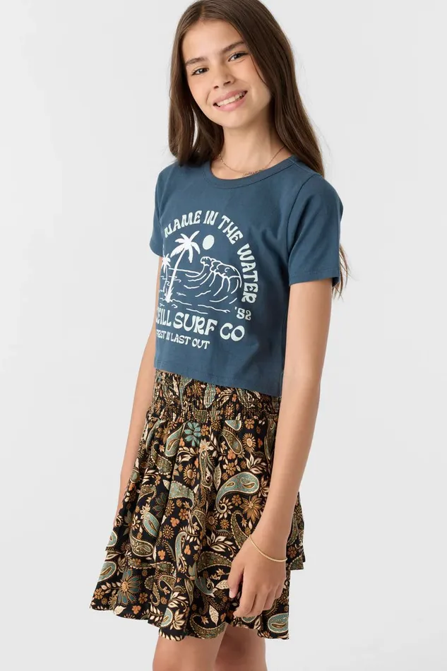 GIRL039S BEACHSIDE BLISS TEE Slate Kids O039NEILL Girl039S Clothing