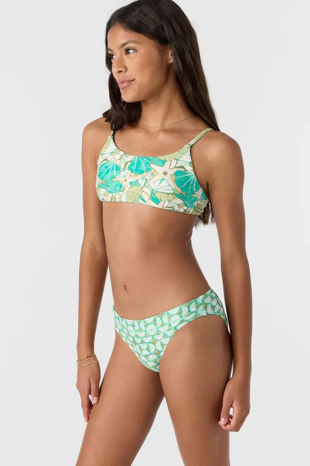 GIRL039S SHELL ABSTRACT REVO TIE BACK SET Women O039NEILL Girl039S Swim