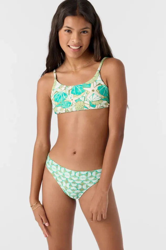 GIRL039S SHELL ABSTRACT REVO TIE BACK SET Women O039NEILL Girl039S Swim