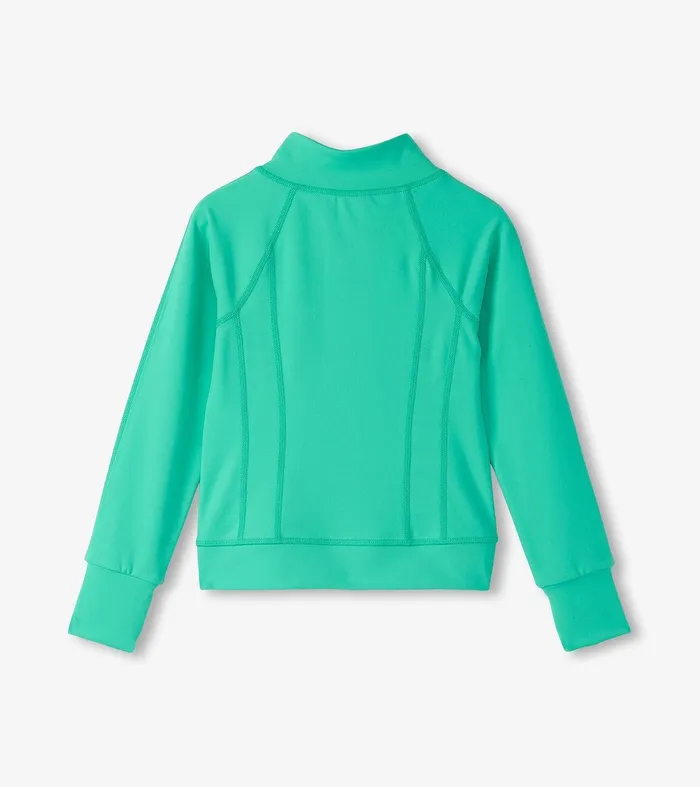 Girls Aqua Green Active Jacket Hatley