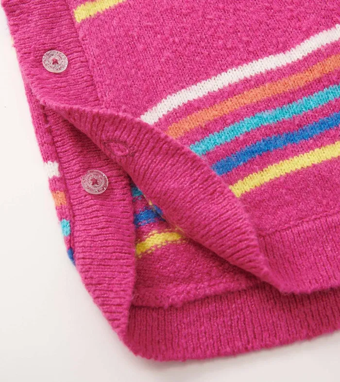 Girls Rainbow Stripes Sweater Tunic Hatley
