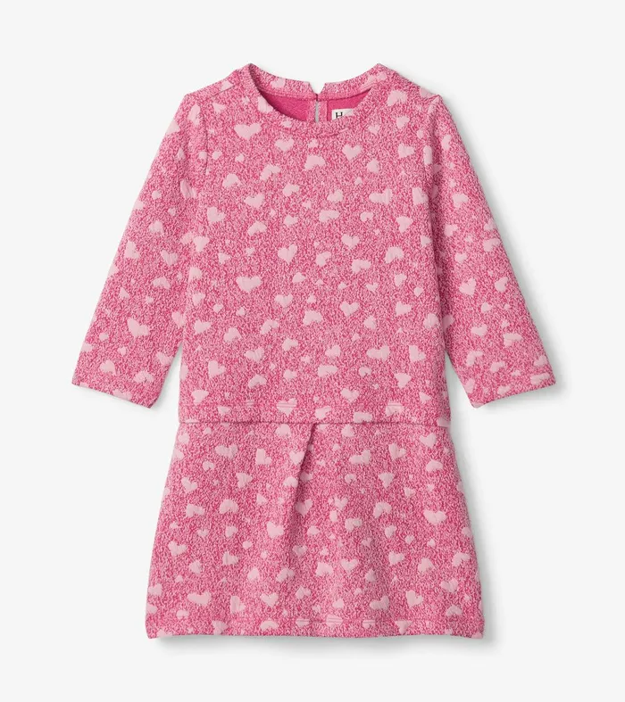 Girls Scattered Hearts Shift Dress Hatley
