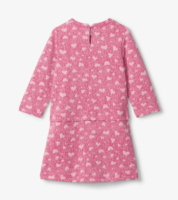 Girls Scattered Hearts Shift Dress Hatley