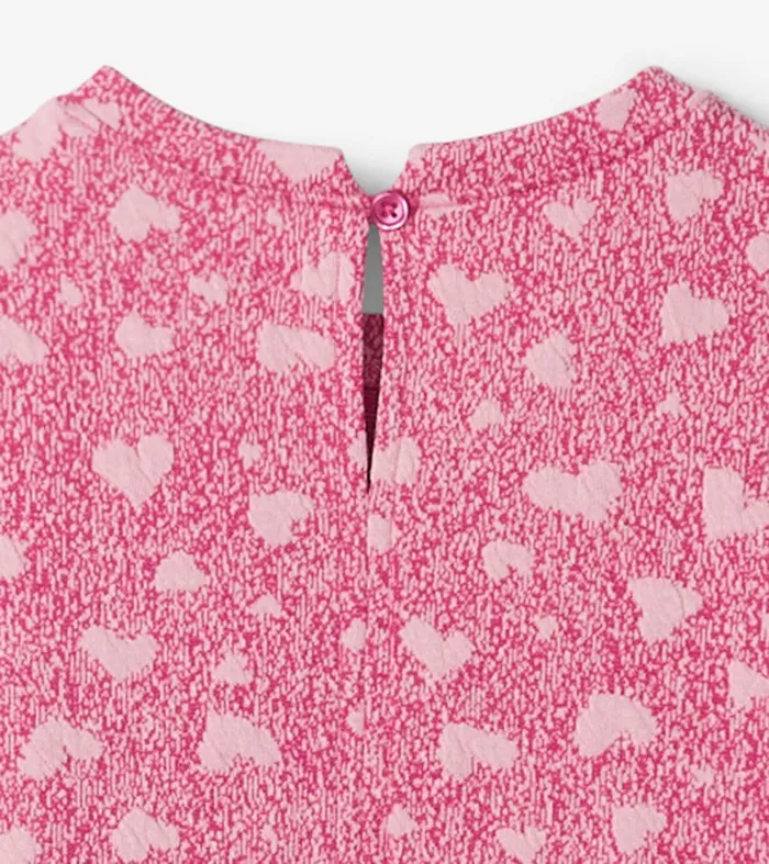 Girls Scattered Hearts Shift Dress Hatley